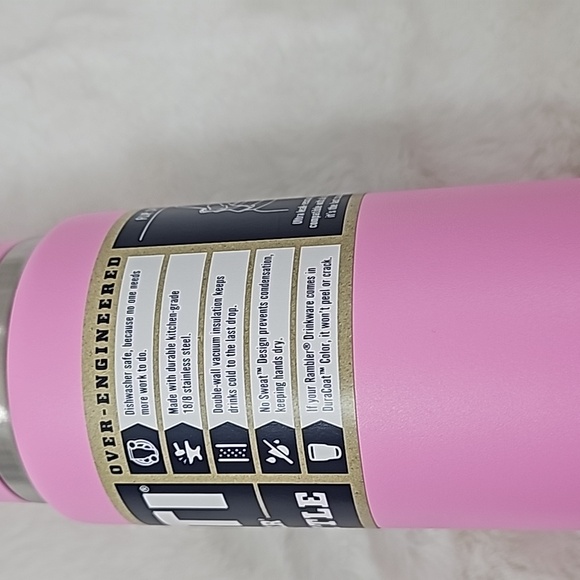 YETI Rambler 26 oz Water Bottle with Straw Cap - Power Pink - Picture 6 of 6